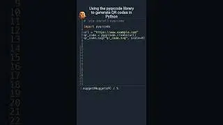 Using the pyqrcode library to generate QR codes in 