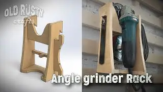 Angle Grinder Rack. ( Tool Storage Wall French Cleat DIY)