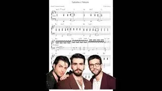 Saturno e Venere - Il Volo, Irama base e spartito piano tutorial