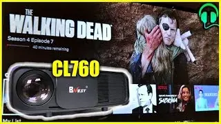 CL760 1280x800 Projector Day and Night Projector Test Video Footage