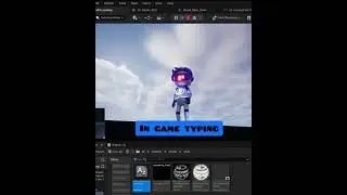InGame real-time Typing, on LED Visor 