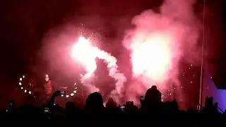 Огненное шоу в день города 7 октября 2023 г