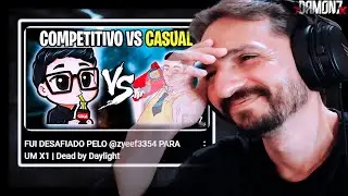 ZYEEF APANHANDO ATÉ DIZER CHEGA KKKKKKKK - REACT - Dead by Daylight