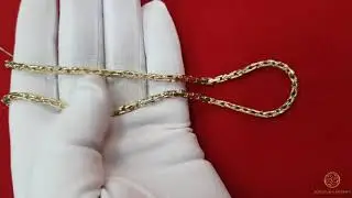 Цепочка на шею мужская из желтого золота
