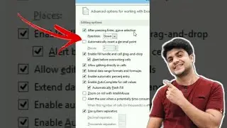 Quickly Change Direction of Enter Key in Excel | Change Direction of Enter Key 