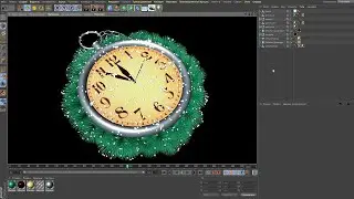 CINEMA 4D - как сделать новогодние часы