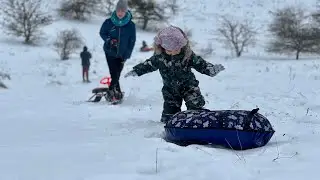 Снежные горки в Крыму