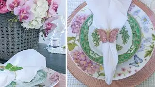 Pink & Green Chinoiserie  Tablescape | Grace Teaware & Mottahedeh Tobacco Leaf China