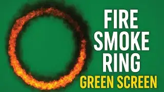 Fire Smoke Ring Green Screen Effect | VFX Overlay Animation Free Download