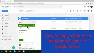 How to Copy a File to a Different Folder in Google Drive