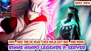 RINNE NINPO LEGENDS PRIVATE - V5 , RED NINJA GIFT BOX , ¥648 TOP UP , 25K+ GOLD , YUAN CARD