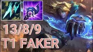 T1 Faker AP Ezreal Mid VS Ahri | KR GrandMaster Patch 13.12