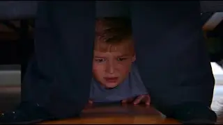 Child Look Through The Legs Woman