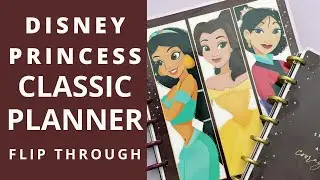 DISNEY PRINCESS CLASSIC HAPPY PLANNER | Flip Through | Jasmine, Belle & Mulan