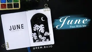 🖤 2021 June Bullet Journal Plan With Me [PWM]