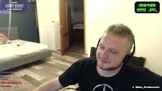Dawid Jasper mówi alfabet na live u Adamcego