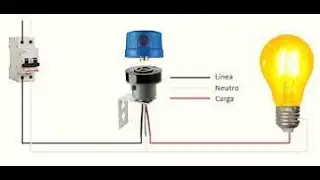 instalacion de una fotocelda con un contactor