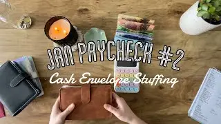 January 2024 Budget | Cash Envelope & Sinking Fund Stuffing | Paycheck #2