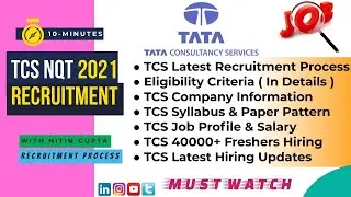 TCS NQT 2026 - TCS Recruitment 2027 for Freshers | TCS Nextstep Registration | TCS Selection Process