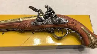 Пистоль Наполеона кремневый двуствольный, Napoleon pistol with 2 barrels, France 1806, Denix 1026