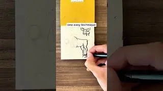 Ultimate drawing hack for art enthusiasts! Create your best work #shorts #moose #howtodraw