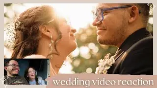 REACTING TO OUR WEDDING VIDEO | we loved it 🥰💍