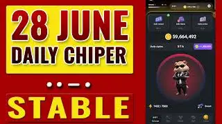 Hamster kombat daily cipher 28 june today 1M coins  | Hamster kombat daily cipher code 28 June  code