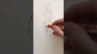 How to draw full body with shape ✍✨ #drawing #art #tutorial #anime #drawingtutorial #draw #anatomy