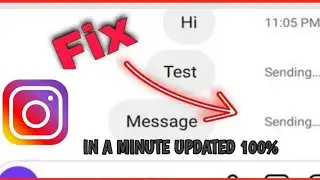 how to fix Instagram message not sent problem (Instagram message sending problem 2022)