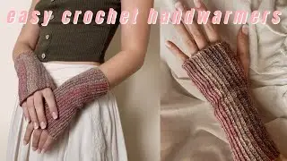 Easy crochet hand warmers tutorial
