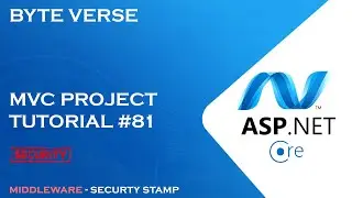 ASP.NET CORE MVC | Middleware for Security Stamp - How to Add Middleware #81