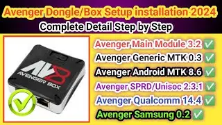 Avenger Dongle Setup installation in detail step by step 2024 | Avenger dongle latest update 2024