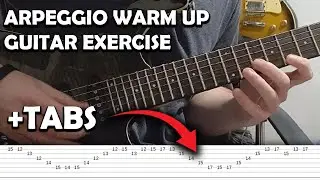 Quick Arpeggio Warm Up Exercise! - 1 Minute Guitar Lesson Tutorial + TABS