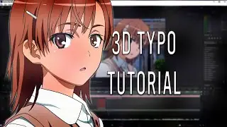 AE 3D Typography Tutorial