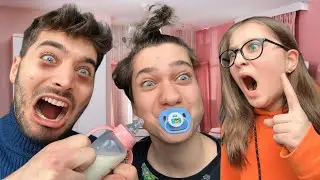 Halil'e Gün Boyu Bebek Gibi Baktık 👶 ÇILDIRDIK!