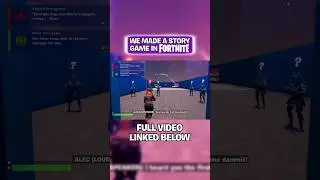 We Made A Story Game In Fortnite! | Part Six #shorts #fortnite #fortnitechapter5