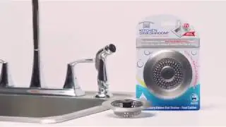 Kitchen SinkShroom Revolutionary Clog Free Stainless Steel Sink Strainer, Black