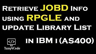 Retrieve JOBD Info using RPGLE and update Library List | yusy4code