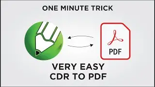 Cdr file ko pdf kaise banaye | How to convert cdr file to pdf | CDR to PDF