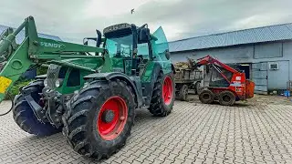 ☆ Wywalanie Obornika od Cielaków ☆ Mini Ładowarka Fai ☆Fendt Favorit Vario 714 ☆ 2023 ☆