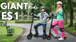 ⚡🌈  Дитячий електросамокат GIANT Kids ES1, з LED - підсвіткою деки та колес - короткий огляд