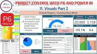 11.Project control with Primavera P6 vs Power BI || Power BI Visuals II