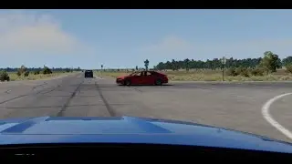 Chevrolet Monza rans a stop sign BeamNG.drive