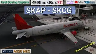MSFS | FBW A320 NEO | SKAP to SKCG | New Flare Model | Multiplayer Groupflight
