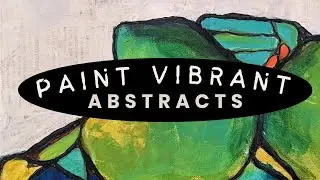 Create a Vibrant Abstract Painting | Acrylic Painting Demo 