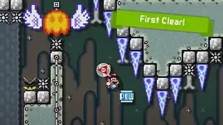 [SMM2] Very hard kaizo level by Menero (First Clear)