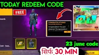 23 JUNE REDEEM CODE | FREE FIRE TODAY REDEEM CODE | FREE CUSTOM CARD REDEEM CODE | 23 JUNE 2021