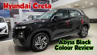 Let's see how Creta looks in Abyss Black 🔥 colour.