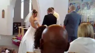 Mr and Mrs Francis take their vows