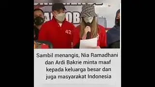 Nia Ramadhani dan Ardi Bakrie Meminta Maaf